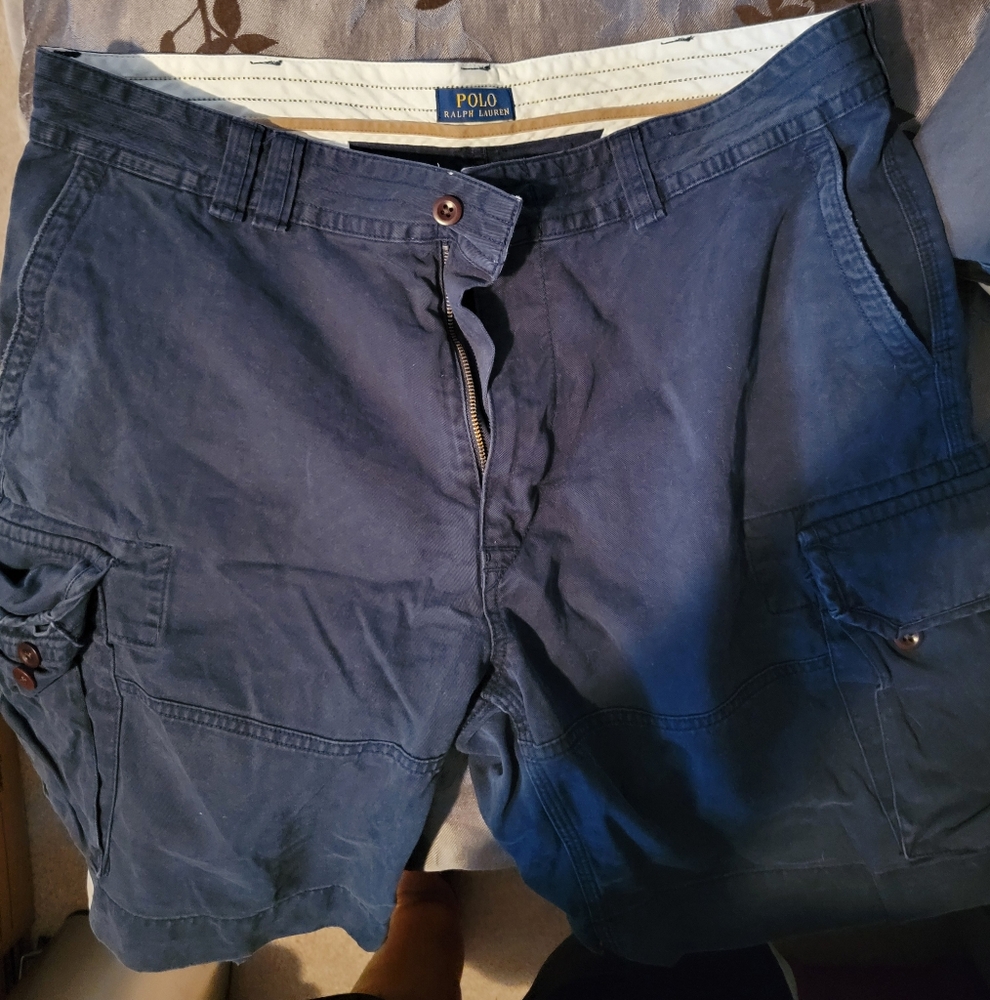 Polo by Ralph Lauren Men's Dark Blue Cargo Shorts